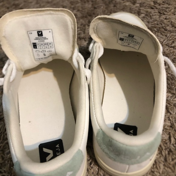 VEJA CAMPO CHROMEFREE LEATHER WHITE MATCHA sneakers - Picture 15 of 16